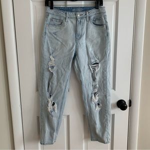Wild Fable Light Blue Distressed Straight Leg Jeans